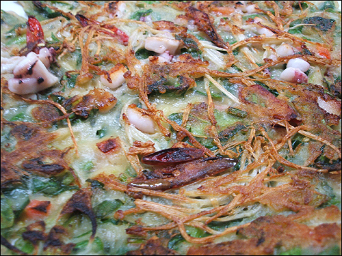 북면 막걸리 한사발과 먹는 파전의 맛이 끝내준다 